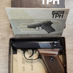 RARE ! Walther TPH - 22 LR - &Eacute;tat Collection - Bo&icirc;te d'origine - pistolet micro compact "de poche".