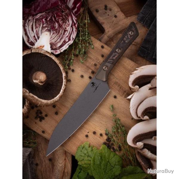 Couteau Microtech Utility Lame Acier M390MK Manche Carbone �tui Feutre Made In USA MCT3400B1DLCLWC