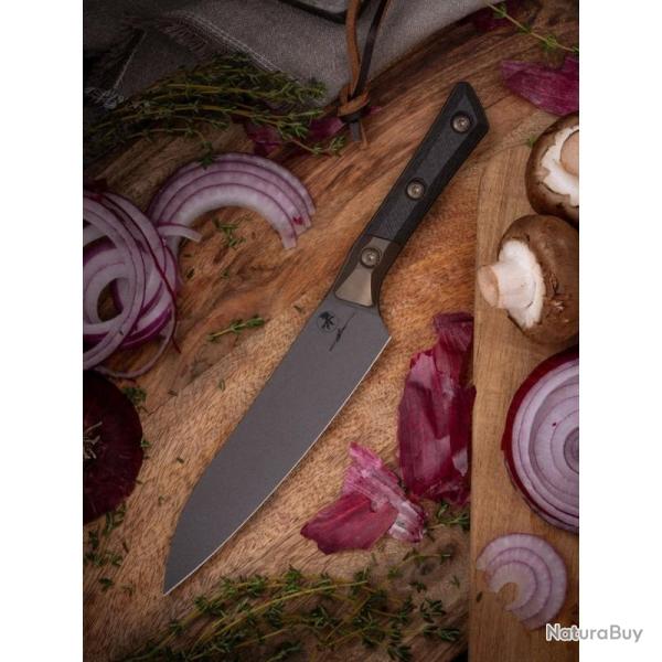 Couteau Microtech Utility Lame Acier M390MK Manche Carbone �tui Feutre Made In USA MCT3400B1DLCCFS