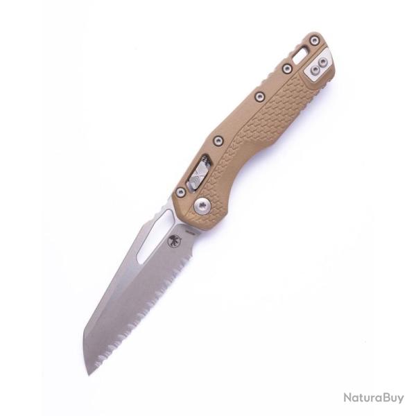 Couteau Microtech MSI Lame Acier M390MK Manche Polym�re Dark Earth RAM-LOK Made In MCT210T12APPMDE