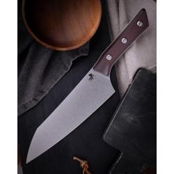 Couteau Fixe Microtech Chef Lame Acier M390MK Manche G10 Black Cherry &Eacute;tui Feutre MCT300010BC