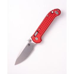 Couteau Microtech LUDT Lame Acier M390MK Manche Aluminium Rouge RAM-LOK Made In USA MCT58726
