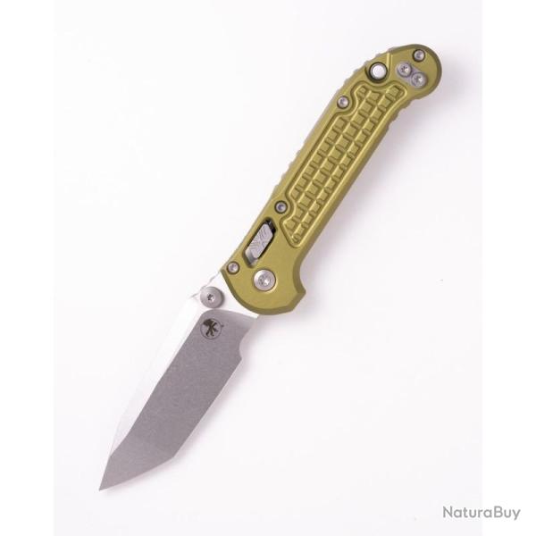 Couteau Microtech LUDT Lame Acier M390MK Manche Aluminium Vert Od RAM-LOK Made In MCT1136RL10FROD