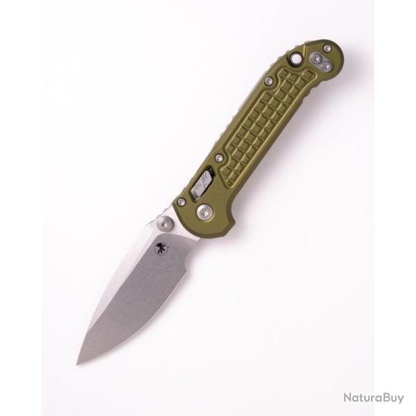 Couteau Microtech LUDT Lame Acier M390MK Manche Aluminium Vert Od RAM-LOK Made In MCT1135RL10FROD