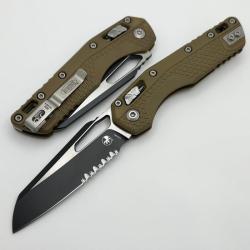 Couteau Microtech MSI Lame Acier M390MK Manche Polym&egrave;re Dark Earth RAM-LOK Made In USA MCT210T2PMDE
