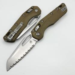 Couteau Microtech MSI Lame Acier M390MK Manche Polym&egrave;re Dark Earth RAM-LOK Made In USA MCT210T12PMDE