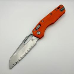Couteau Microtech MSI Lame Acier M390MK Manche Polym&egrave;re Orange RAM-LOK Made In USA MCT210T12PMOR