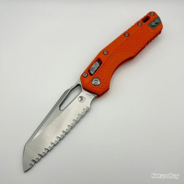 Couteau Microtech MSI Lame Acier M390MK Manche Polym�re Orange RAM-LOK Made In USA MCT210T12PMOR