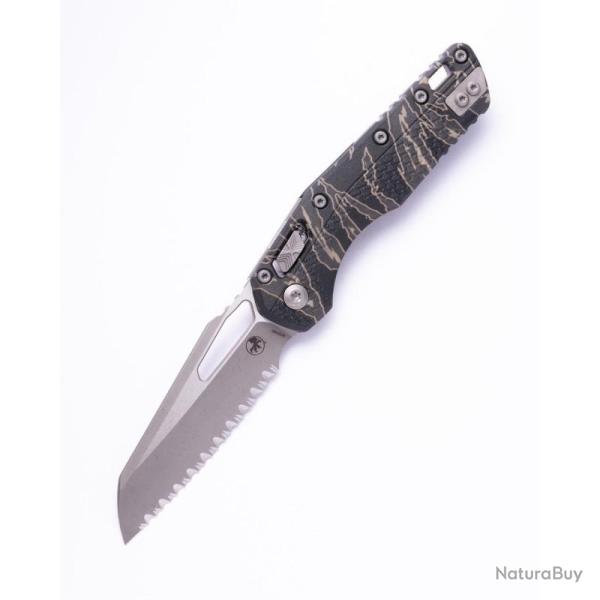 Couteau Microtech MSI Lame Acier M390MK Manche Polym�re Camo RAM-LOK Made In USA MCT210T12APPMTS
