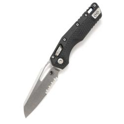 Couteau Microtech MSI Lame Acier M390MK Manche Polym&egrave;re Noir RAM-LOK Made In USA MCT210T11PMBKA1