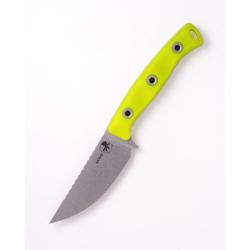 Couteau Fixe Microtech Akris Lame Acier M390MK Manche G10 Jaune &Eacute;tui Kydex Made In USA MCT9510HV5