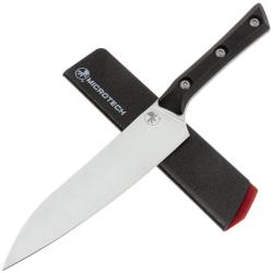 Couteau de Cuisine Microtech Utility Lame Acier M390MK Manche G10 Noir USA MCT340010BK