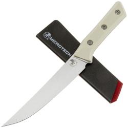 Couteau &agrave; D&eacute;sosser Microtech 15,6 cm Lame Acier M390MK Manche G10 Ivoire USA MCT310010IV