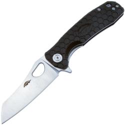 Couteau Pliant Honey Badger Wharncleaver Lame Acier D2 Manche GRN Noir Liner Lock HB1167
