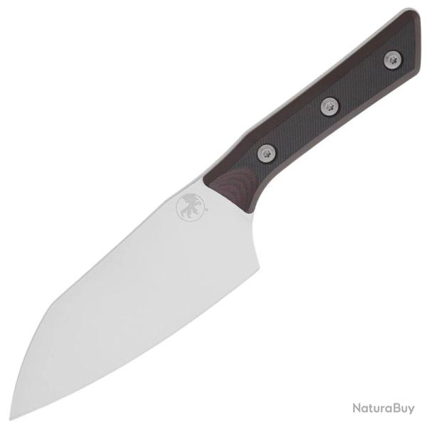 Couteau Santoku Microtech 15,2 cm Lame Acier M390MK Manche G10 Cerise Noire USA MCT320010BC