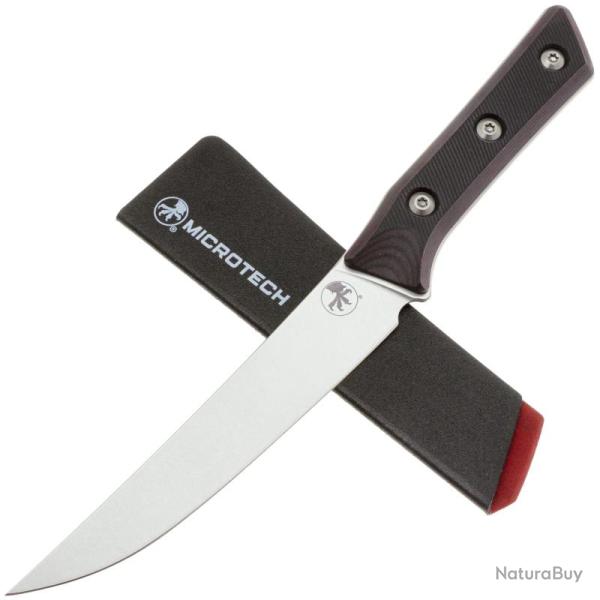 Couteau � D�sosser Microtech 15,6 cm Lame Acier M390MK Manche G10 Cerise Noire USA MCT310010BC