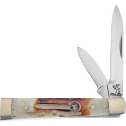 Couteau Pliant Frost Cutlery Doctor Lame Acier Inox Manche Os Second Cut Beige Slip Joint FWT974SC