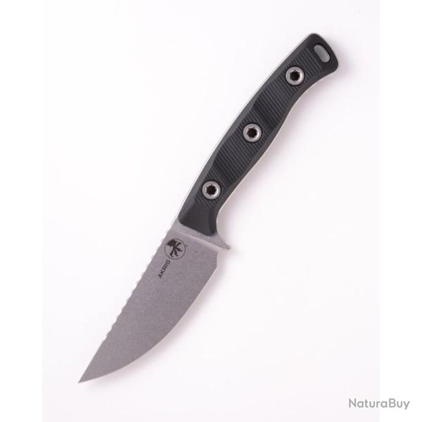 Couteau Fixe Microtech Akris Lame Acier M390MK Manche G10 Noir �tui Kydex Made In USA MCT9510BK6