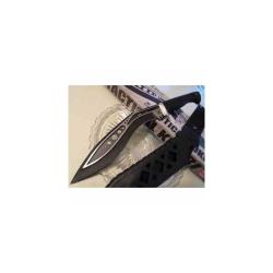 Couteau Fixe United Cutlery M48 Kukri Lame Acier 2Cr13 Manche TPR Noir &Eacute;tui UC3160