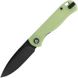 Couteau Pliant QSP Ferret Lame Acier Nitro-V Manche R&eacute;sine Phosphorescente Verte Liner Lock QS170C2