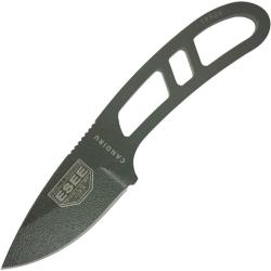 Couteau Fixe ESEE Candiru Kit Lame Acier 1095 Manche Acier Vert OD &Eacute;tui USA ESCANODKIT
