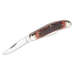 Couteau Cold Steel Stockman Lame Acier 8Cr13MoV Manche Os Marron Slip Joint Made In Taiwan