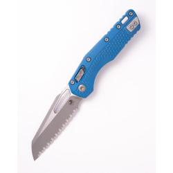 Couteau Microtech MSI Lame Acier M390MK Manche Polym&egrave;re Bleu RAM-LOK Made In USA MCT210T12APPMCB