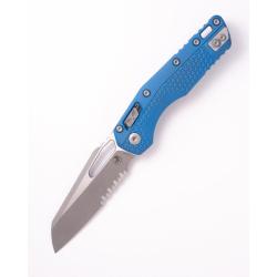 Couteau Microtech MSI Lame Acier M390MK Manche Polym&egrave;re Bleu RAM-LOK Made In USA MCT210T11APPMCB