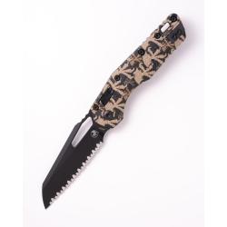 Couteau Microtech MSI Lame Acier M390MK Manche Polym&egrave;re Camo RAM-LOK Made In USA MCT210T3PMCWCZ4