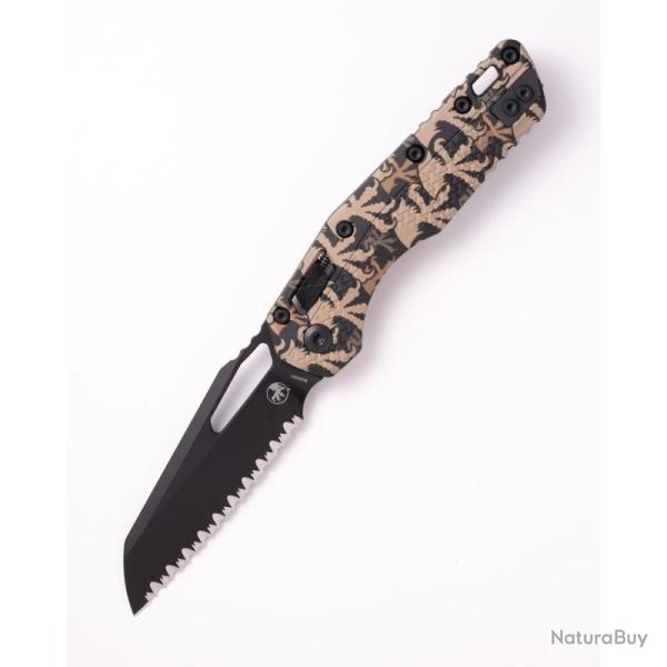 Couteau Microtech MSI Lame Acier M390MK Manche Polym�re Camo RAM-LOK Made In USA MCT210T3PMCWCZ4
