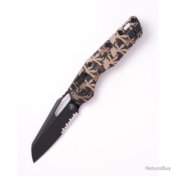 Couteau Microtech MSI Lame Acier M390MK Manche Polym�re Camo RAM-LOK Made In USA MCT210T2PMCWCZ4
