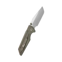 Couteau KB Knives Relentless Lame Acier M390 Manche Titane Bronze Top Liner Lock KUB462G