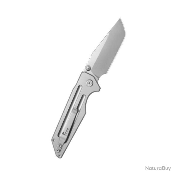 Couteau KB Knives Relentless Lame Acier M390 Manche Titane Sabl� Top Liner Lock KUB462E