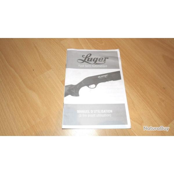 notice fusil LUGER � 7.00 Euros !!!!!!!!!! - VENDU PAR JEPERCUTE (RI144)