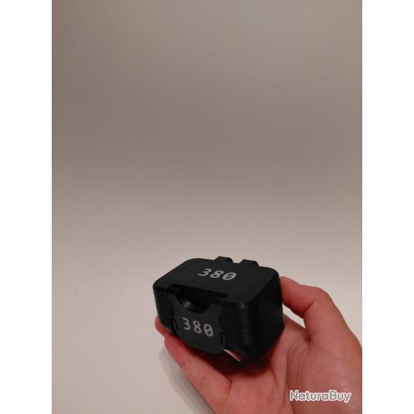 Bo�te de rangement 18 munitions .380 ACP (9mm court)