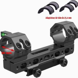 WestHunter Optics montage r&eacute;glable de lunette 30mm 0-100 MOA