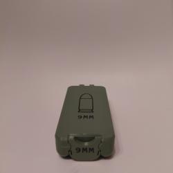 Bo&icirc;te de rangement 50 munitions 9mm Para - vert kaki