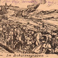 Carte postale ancienne Feldpostkarte illustr&eacute;e -N&deg;8818