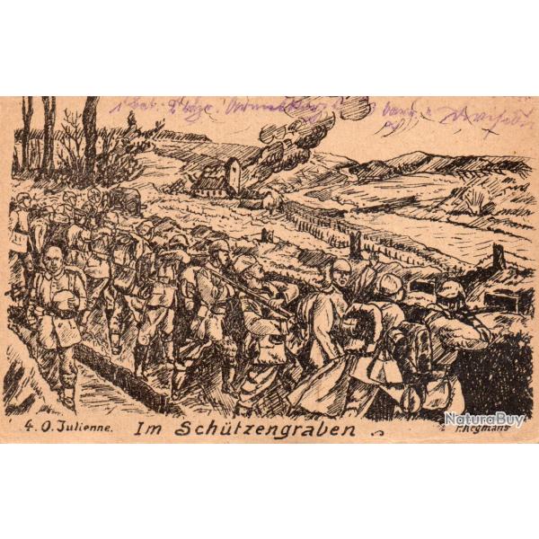 Carte postale ancienne Feldpostkarte illustr�e -N�8818