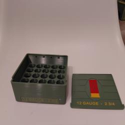 Bo&icirc;te de rangement 20 cartouches calibre 12/70