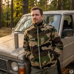 Blouson de chasse polaire commando 2 poches camo L