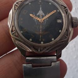 VOSTOK KOMANDIRSKIE AVION DE CHASSE SU 27/MIG 29 MONTRE M&Eacute;CANIQUE ANNEES 2000