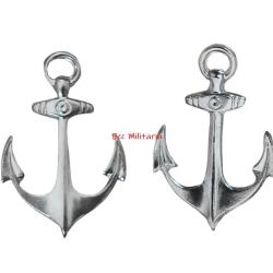 Ancre de marine argent&eacute; - Hauteur : 40 mm Largeur &agrave; la base : 25 mm