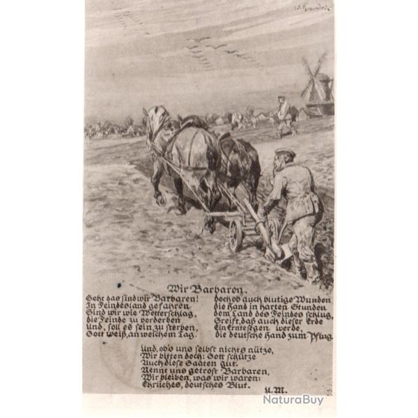 Carte postale historique allemande Wir Barbaren -N�8823