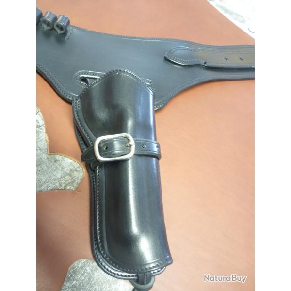 HOLSTER + CARTOUCHIERE " COLORADO" (Entreprise Artisanale Fran�aise)