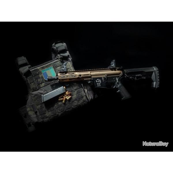 DESTOCKAGE - Carabine semi-automatique SABER GEARS - SG9 - Canon 8" - SERIE CERAKOTE - Calibre 9x19