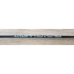 scion creux CARBONE 1 M  diametre 4.7 - 2  mm  AUTAIN