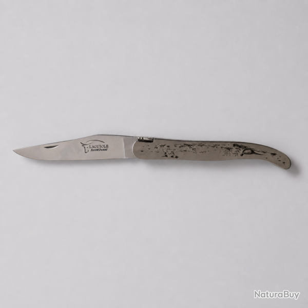 Laguiole gravure Hallali - Acier