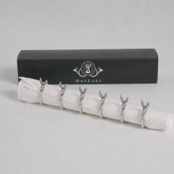 Rond de serviette Li&egrave;vre - lot de 6