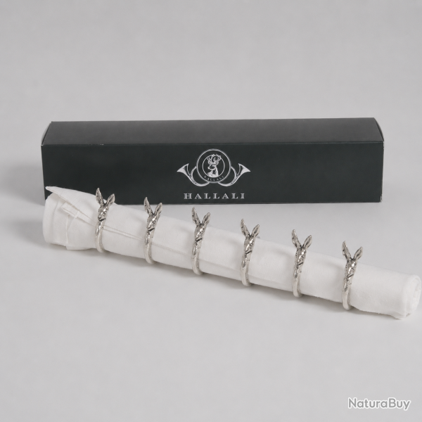 Rond de serviette Li�vre - lot de 6